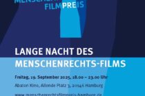 Plaket zur Langen Nacht des Menschenrechts-Films 2025