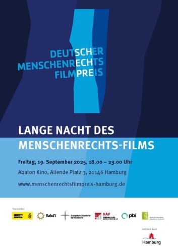 Plaket zur Langen Nacht des Menschenrechts-Films 2025